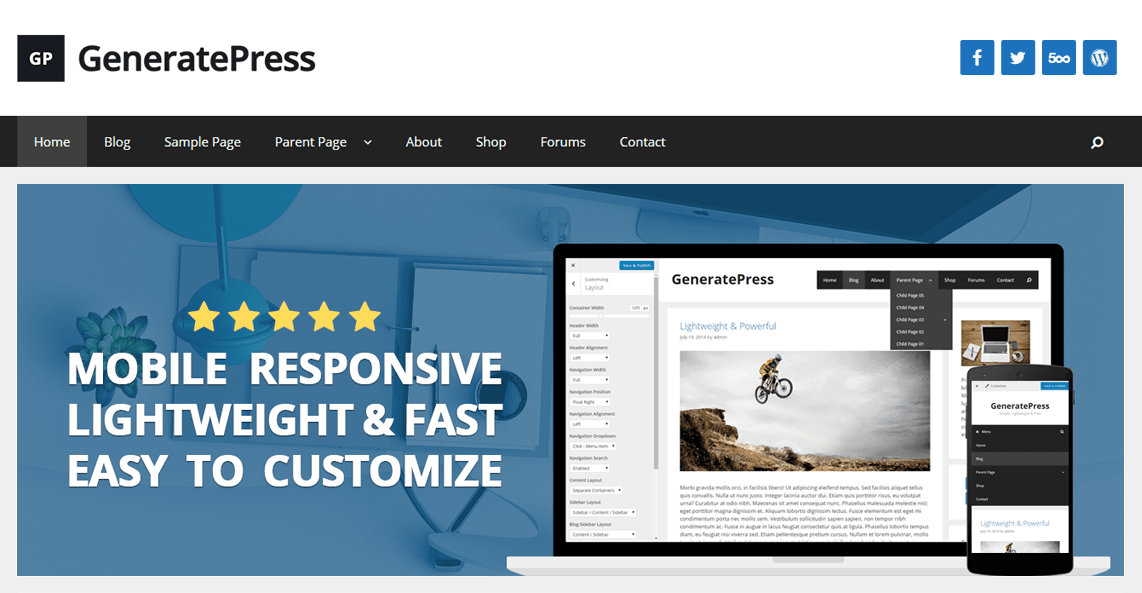 GeneratePress - A Fast Loading Multipurpose WordPress ThemeGeneratePress - A Fast Loading Multipurpose WordPress Theme